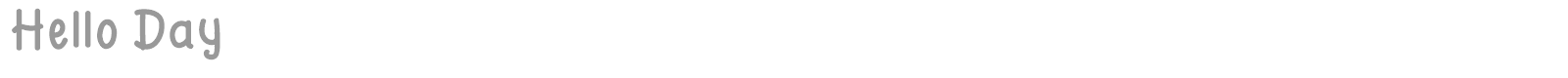 Hello Day font preview